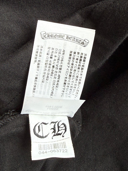 Chrome Hearts Black & White Miami Horseshoe Logo T-Shirt