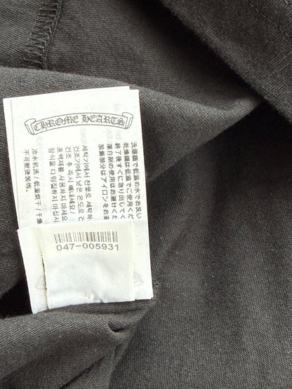 Chrome Hearts Black & White Scroll Logo Longsleeve T-Shirt