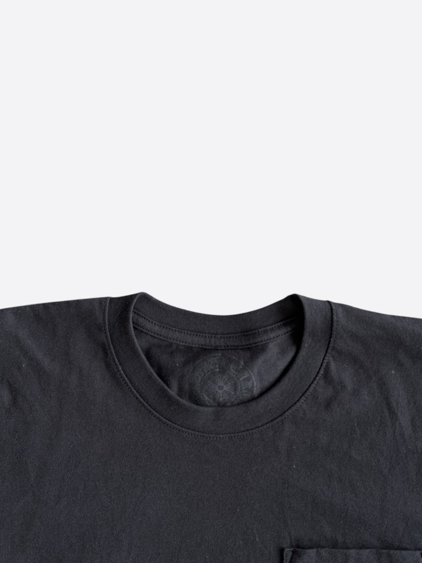 Chrome Hearts Black & White Miami Horseshoe Logo T-Shirt