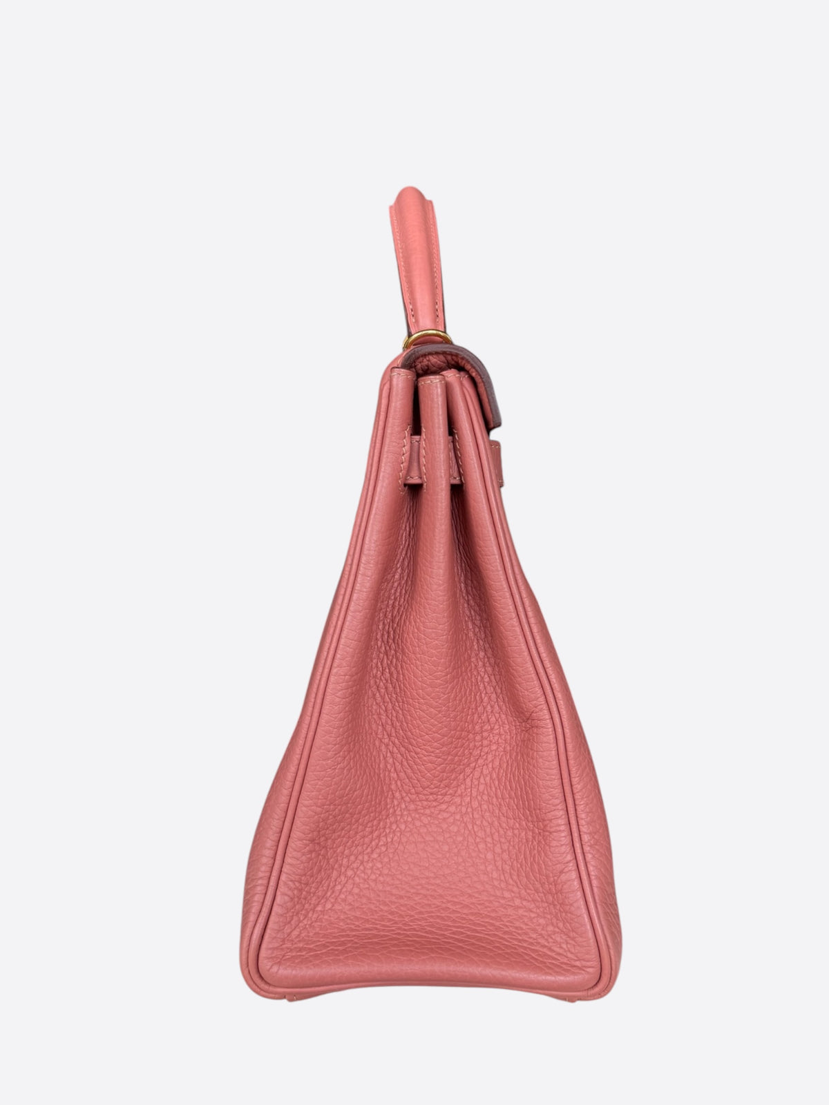 Hermes Pink Salmon Clemence & Gold Hardware Kelly 32
