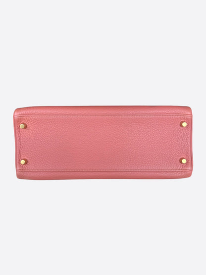 Hermes Pink Salmon Clemence & Gold Hardware Kelly 32