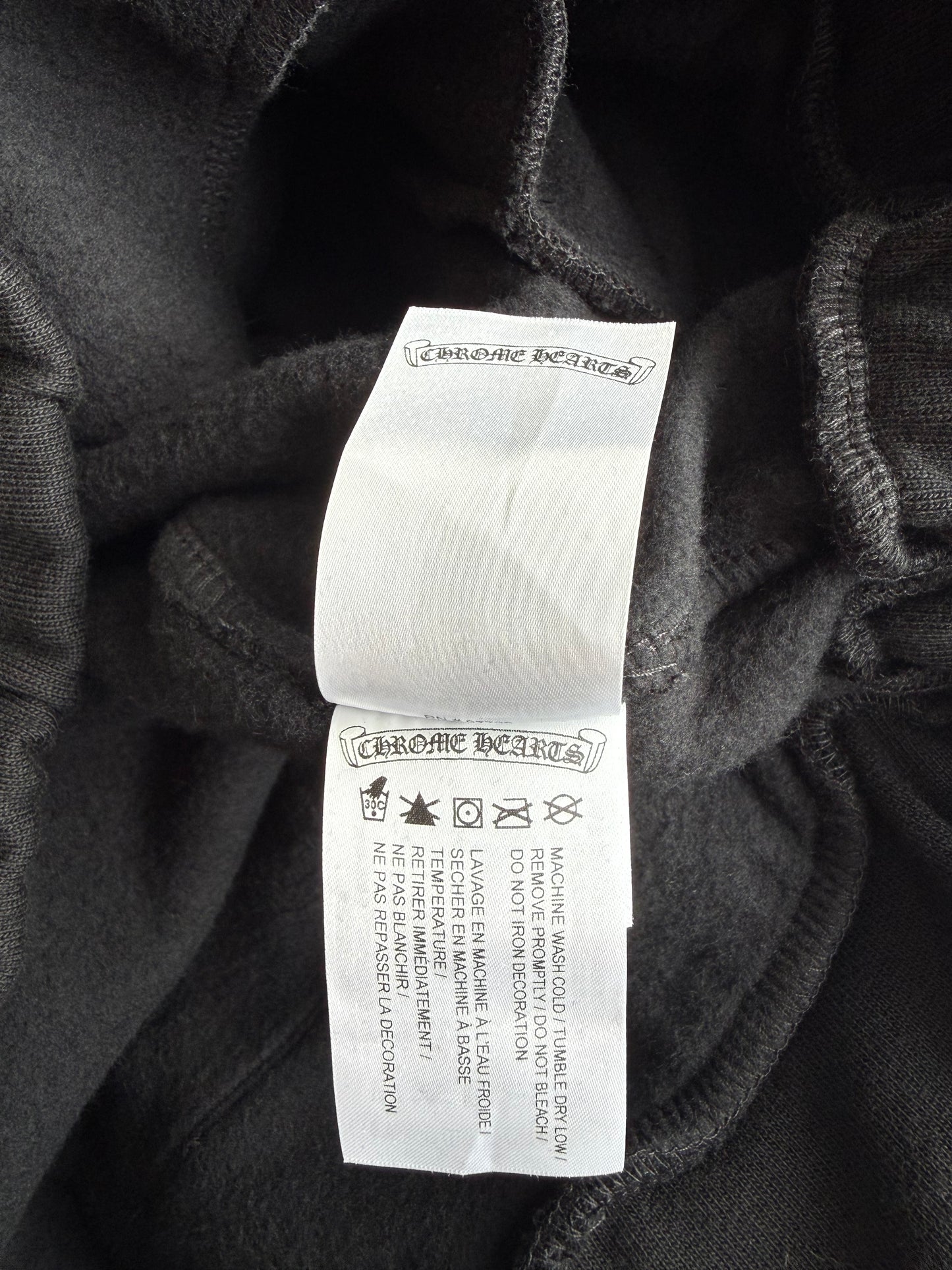 Chrome Hearts Black Tonal Miami Exclusive Logo Sweatpants
