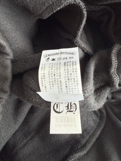 Chrome Hearts Black Tonal Miami Exclusive Logo Sweatpants
