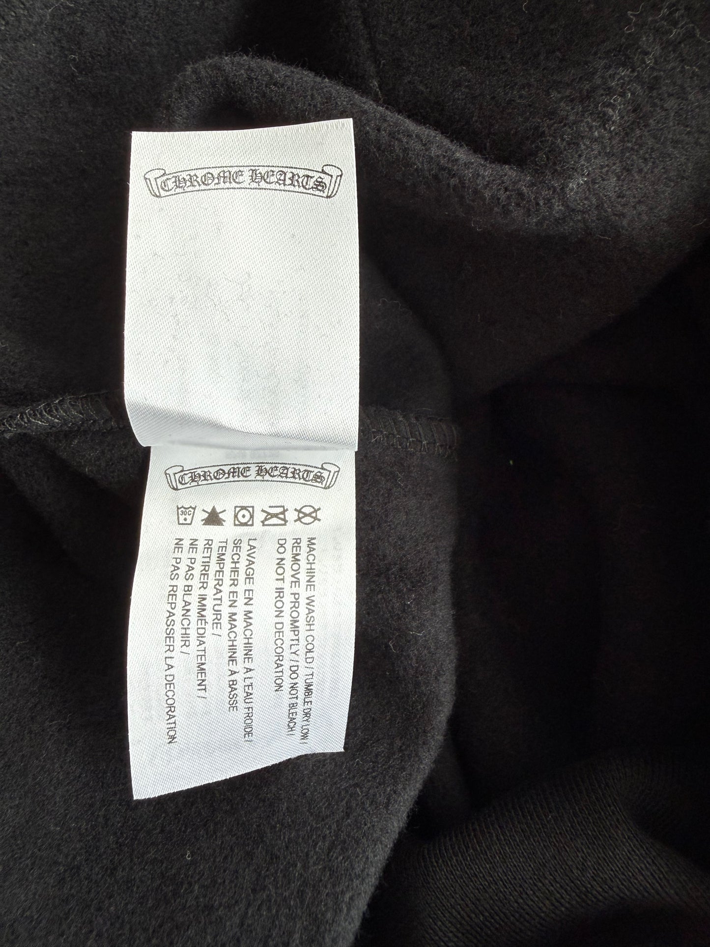 Chrome Hearts Black & White St. Barth Cross Logo Hoodie