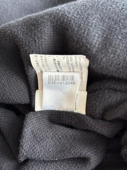 Chrome Hearts Black & White Malibu Cross Logo Zip Up Thermal Hoodie