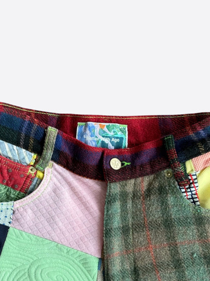 Better With Age Multicolor Patchwork Eleanor Shorts