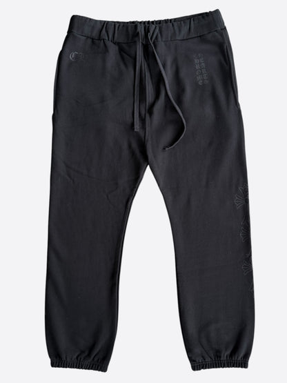 Chrome Hearts Black Tonal Miami Exclusive Logo Sweatpants