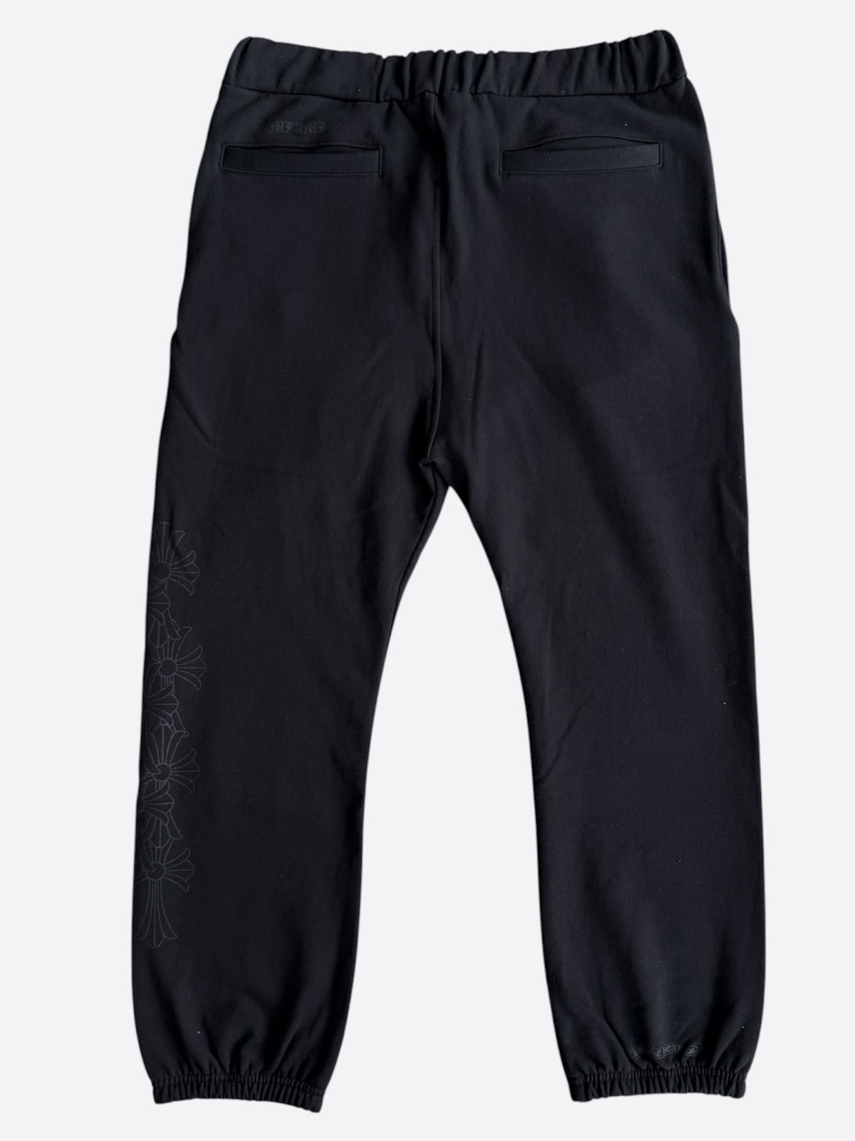 Chrome Hearts Black Tonal Miami Exclusive Logo Sweatpants