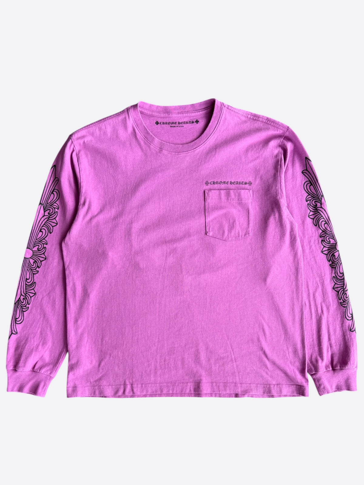Chrome Hearts Matty Boy Purple Spider Web Longsleeve T-Shirt