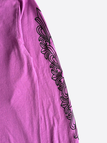 Chrome Hearts Matty Boy Purple Spider Web Longsleeve T-Shirt