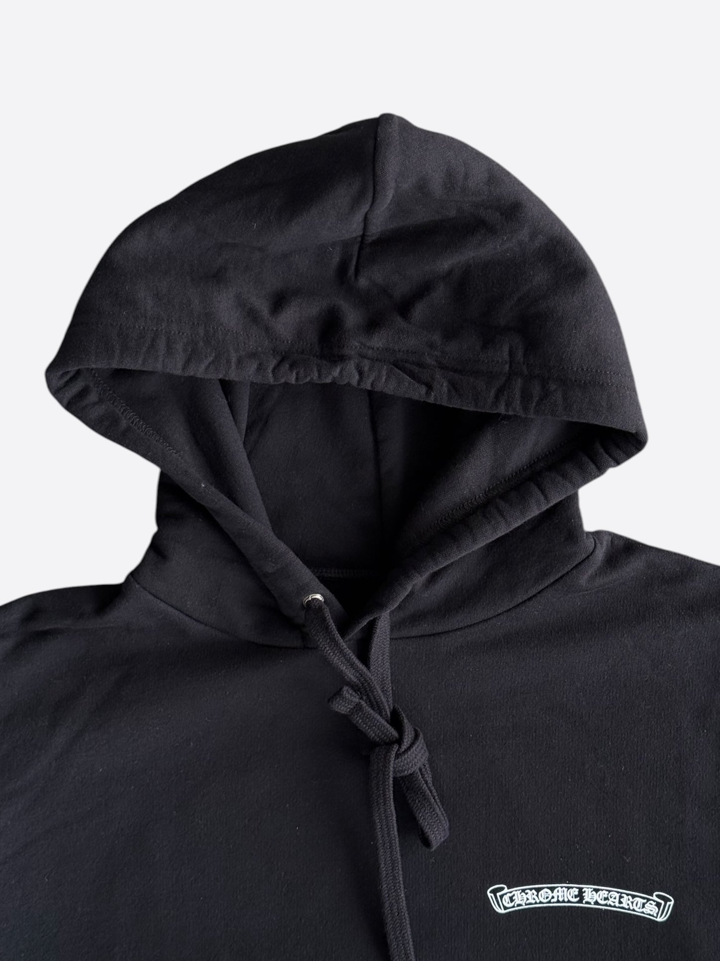 Chrome Hearts Black & White St. Barth Cross Logo Hoodie