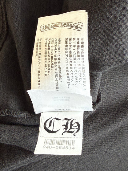 Chrome Hearts Black & White Neck Logo T-Shirt