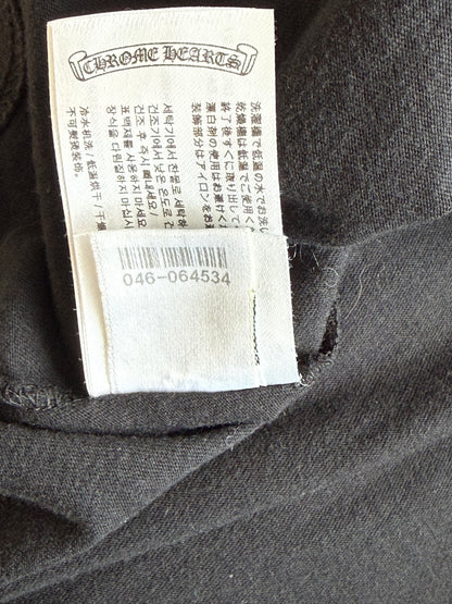 Chrome Hearts Black & White Neck Logo T-Shirt