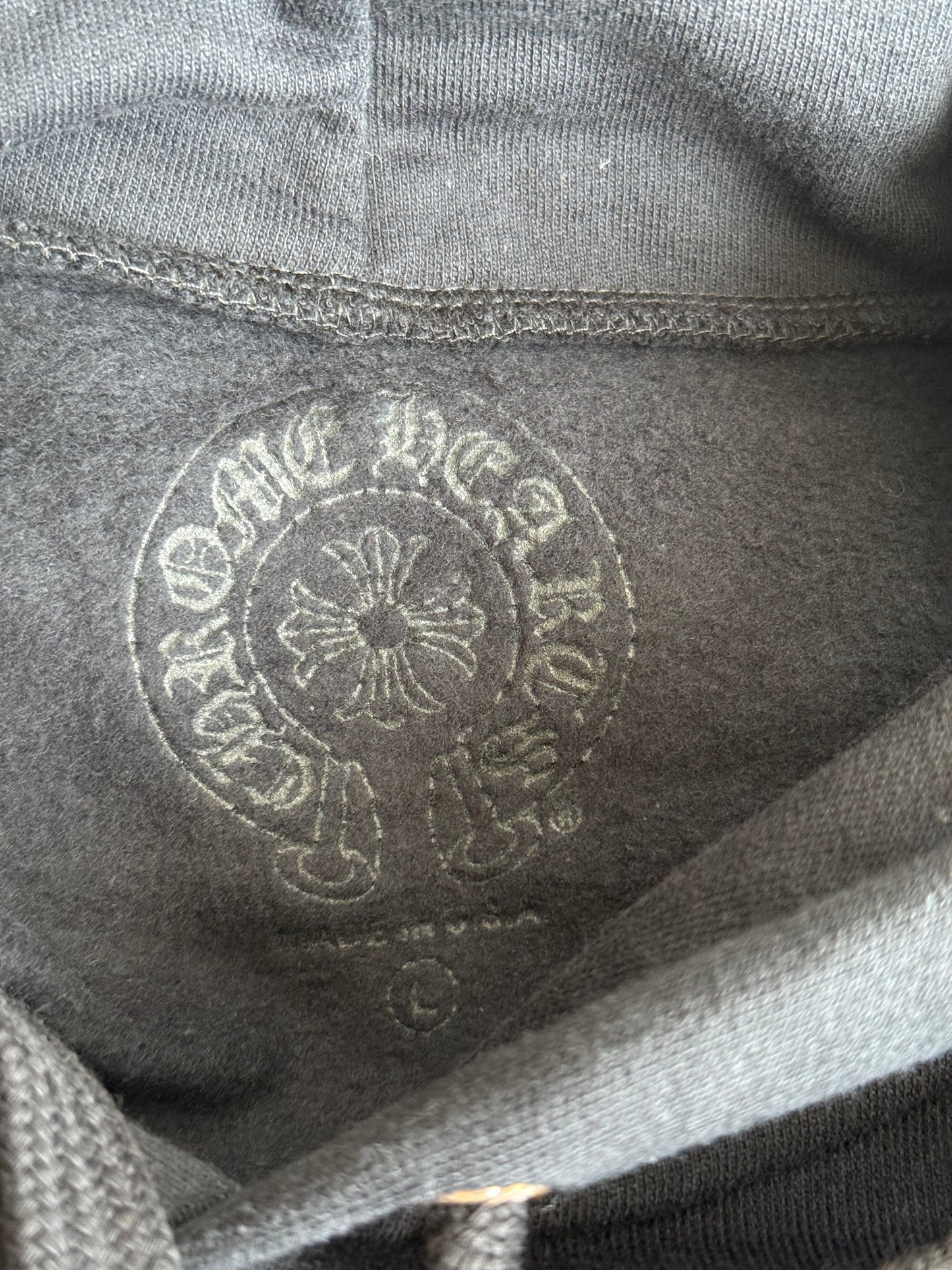 Chrome Hearts Black & Olive Script Logo Hoodie