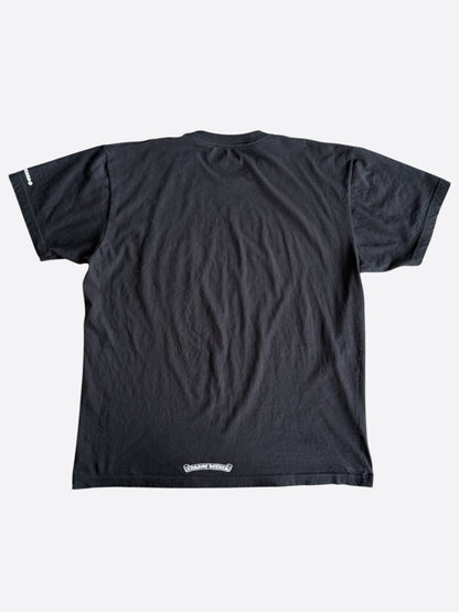 Chrome Hearts Black & White Neck Logo T-Shirt