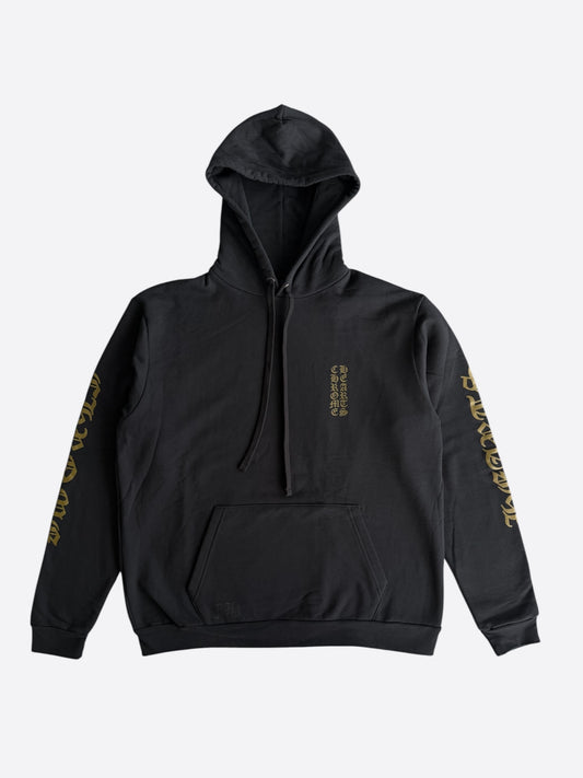 Chrome Hearts Black & Olive Script Logo Hoodie