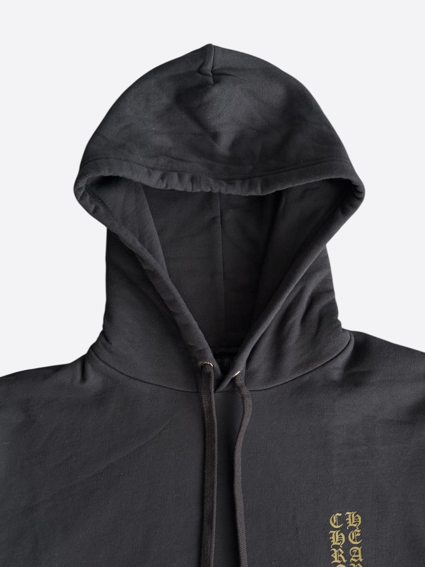 Chrome Hearts Black & Olive Script Logo Hoodie