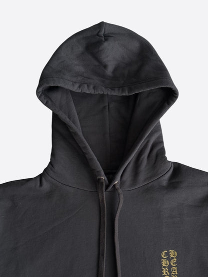Chrome Hearts Black & Olive Script Logo Hoodie