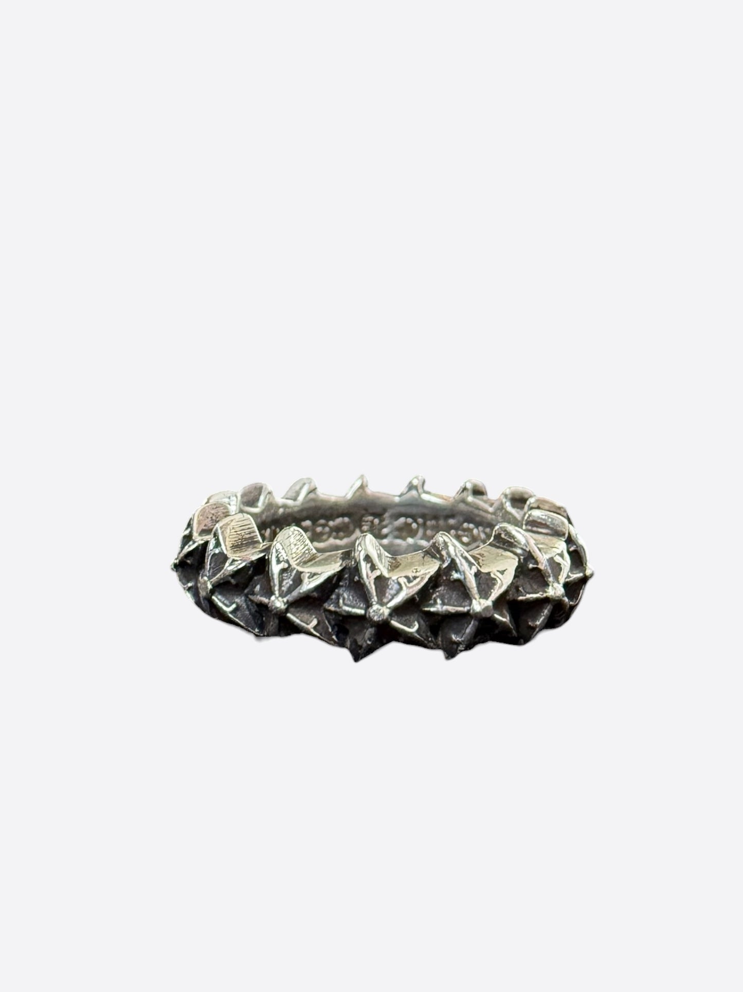 Chrome Hearts Silver Star Band Ring