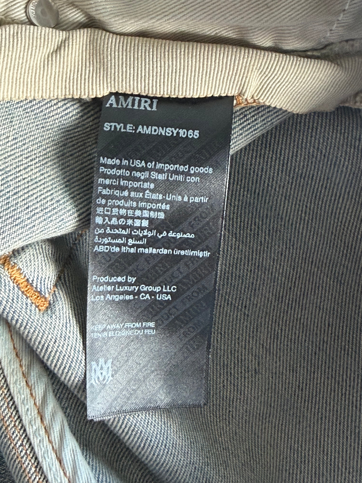 Amiri Clay Indigo Dream Team MX1 Jeans