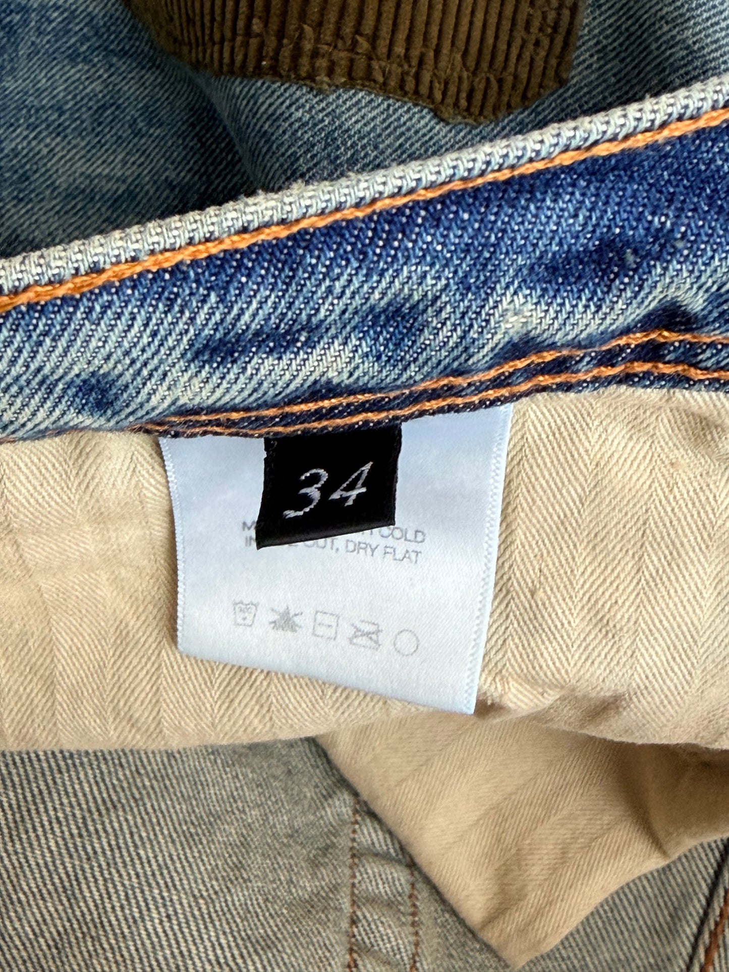 Enfants Riches Deprimes Blue Patchwork Flared Jeans