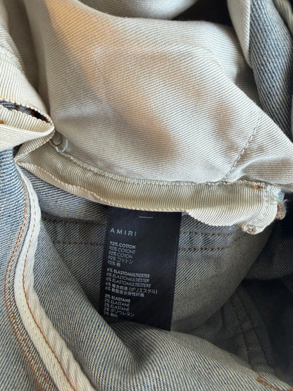 Amiri Clay Indigo Blue Snake Thrasher Jeans