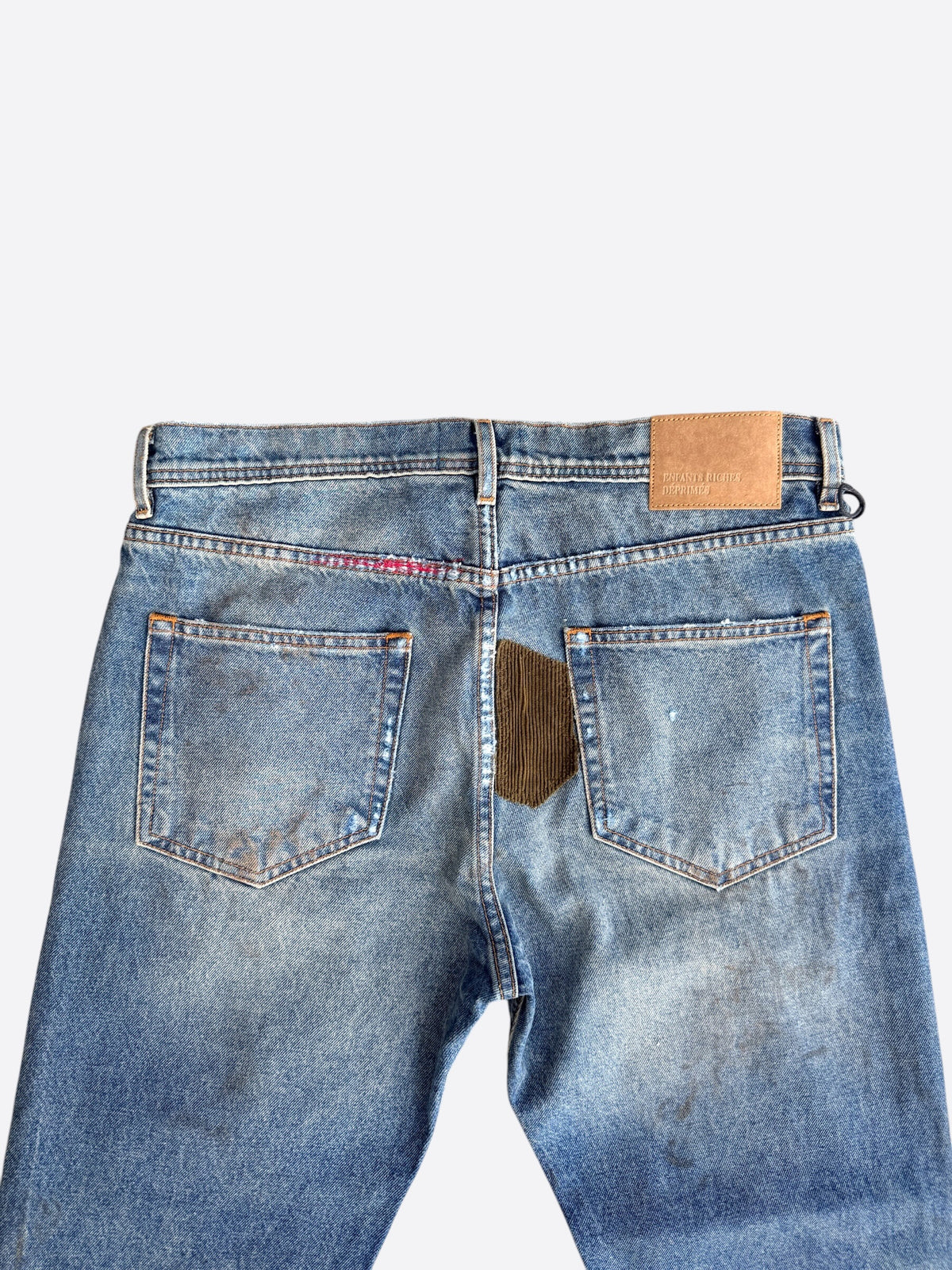 Enfants Riches Deprimes Blue Patchwork Flared Jeans