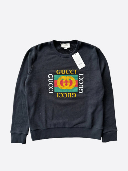 Gucci Black Bootleg logo Sweater