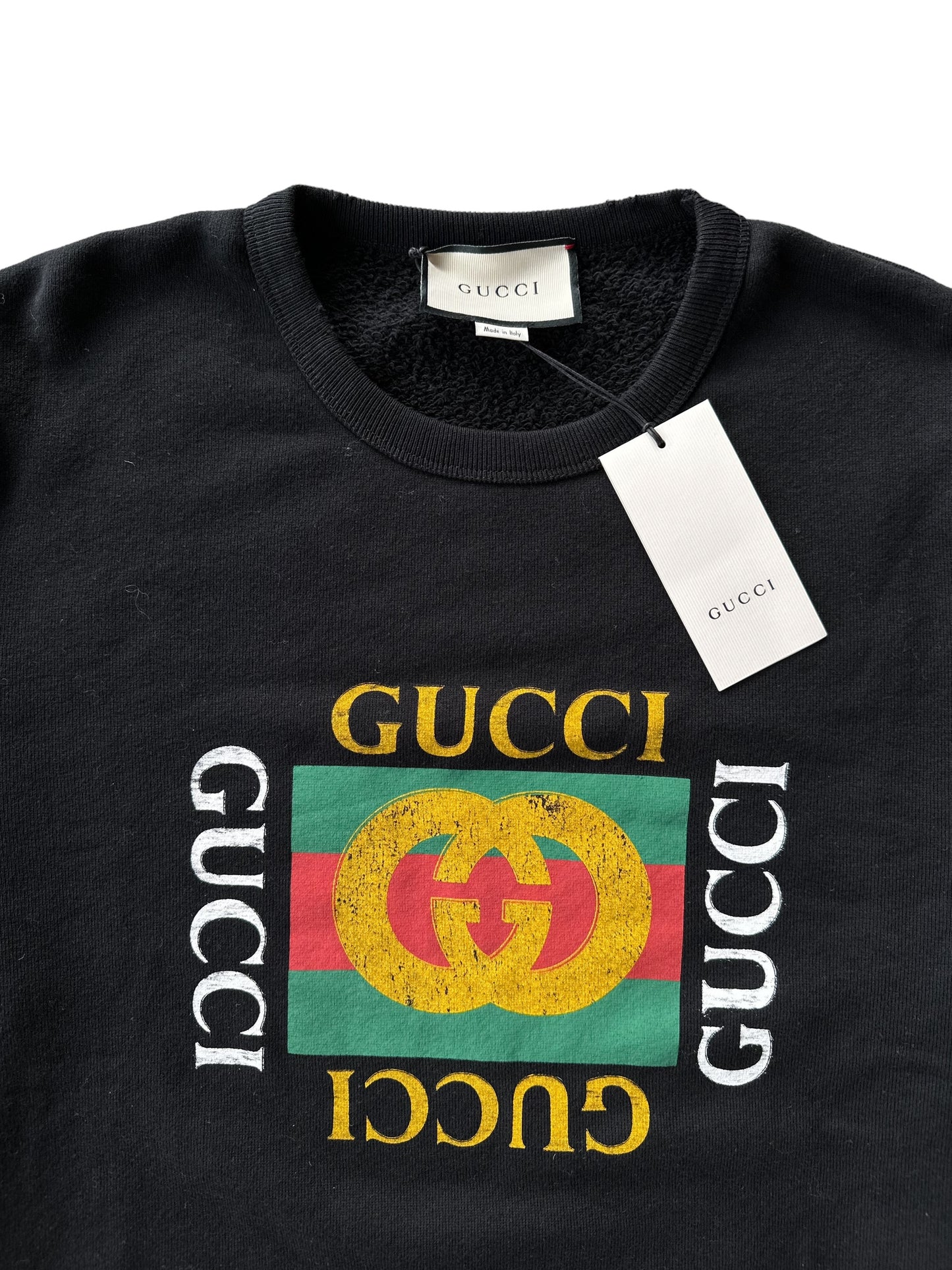 Gucci Black Bootleg logo Sweater