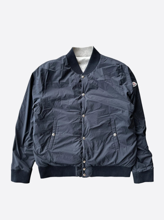 Moncler Black & Grey Maglia Reversible Bomber Jacket