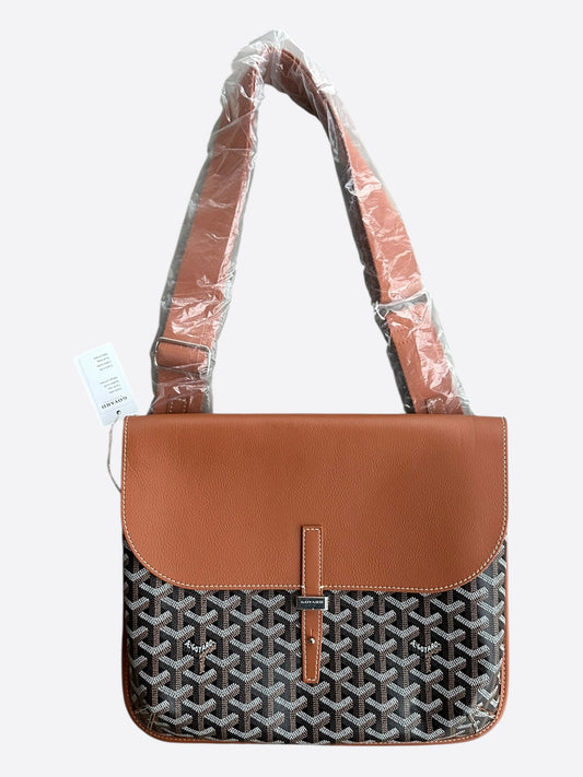 Goyard Black & Brown Coursier Messenger Bag