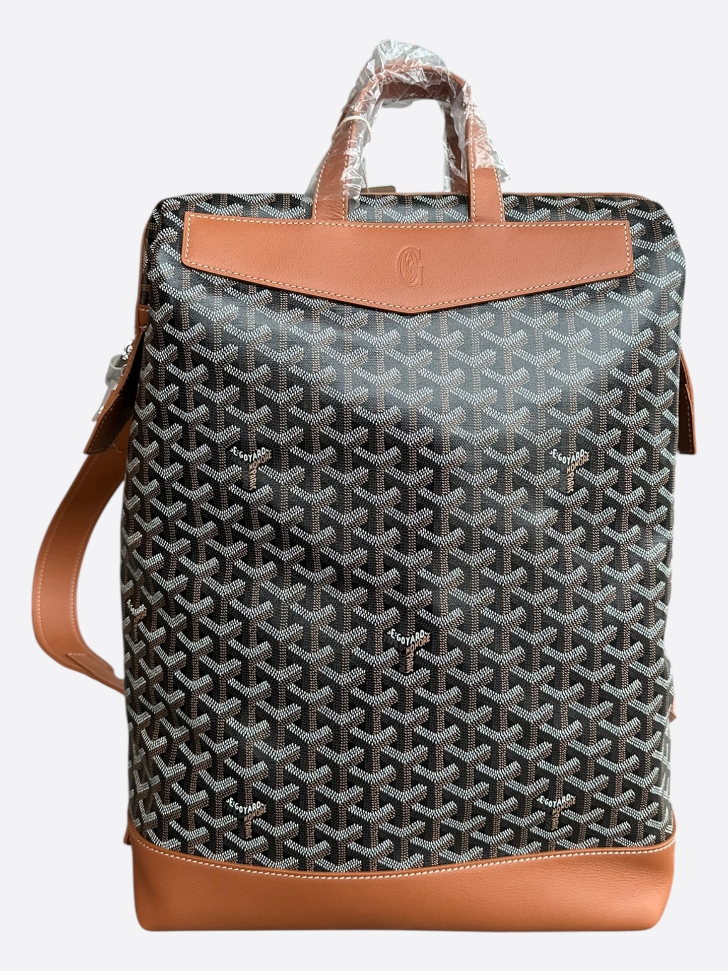 Goyard Black & Brown Cisalpin Backpack