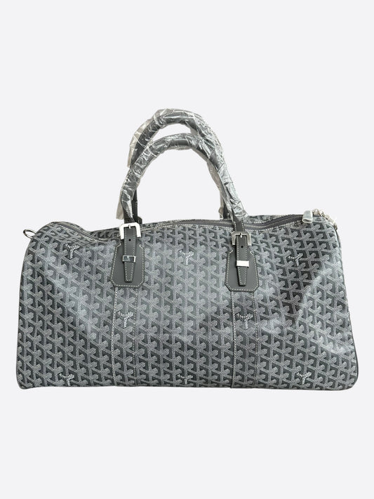 Goyard Grey  Boston 50 Duffel Bag