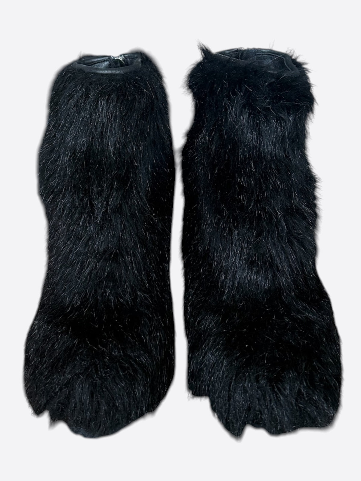 Chanel Black Fur Boots