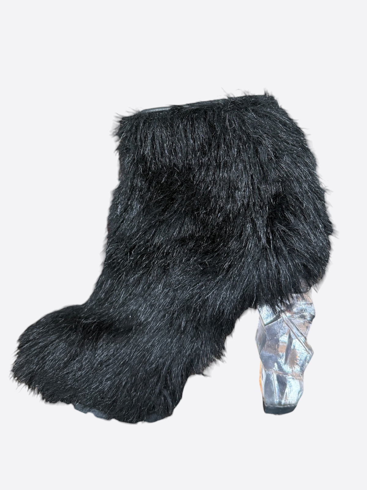 Chanel Black Fur Boots