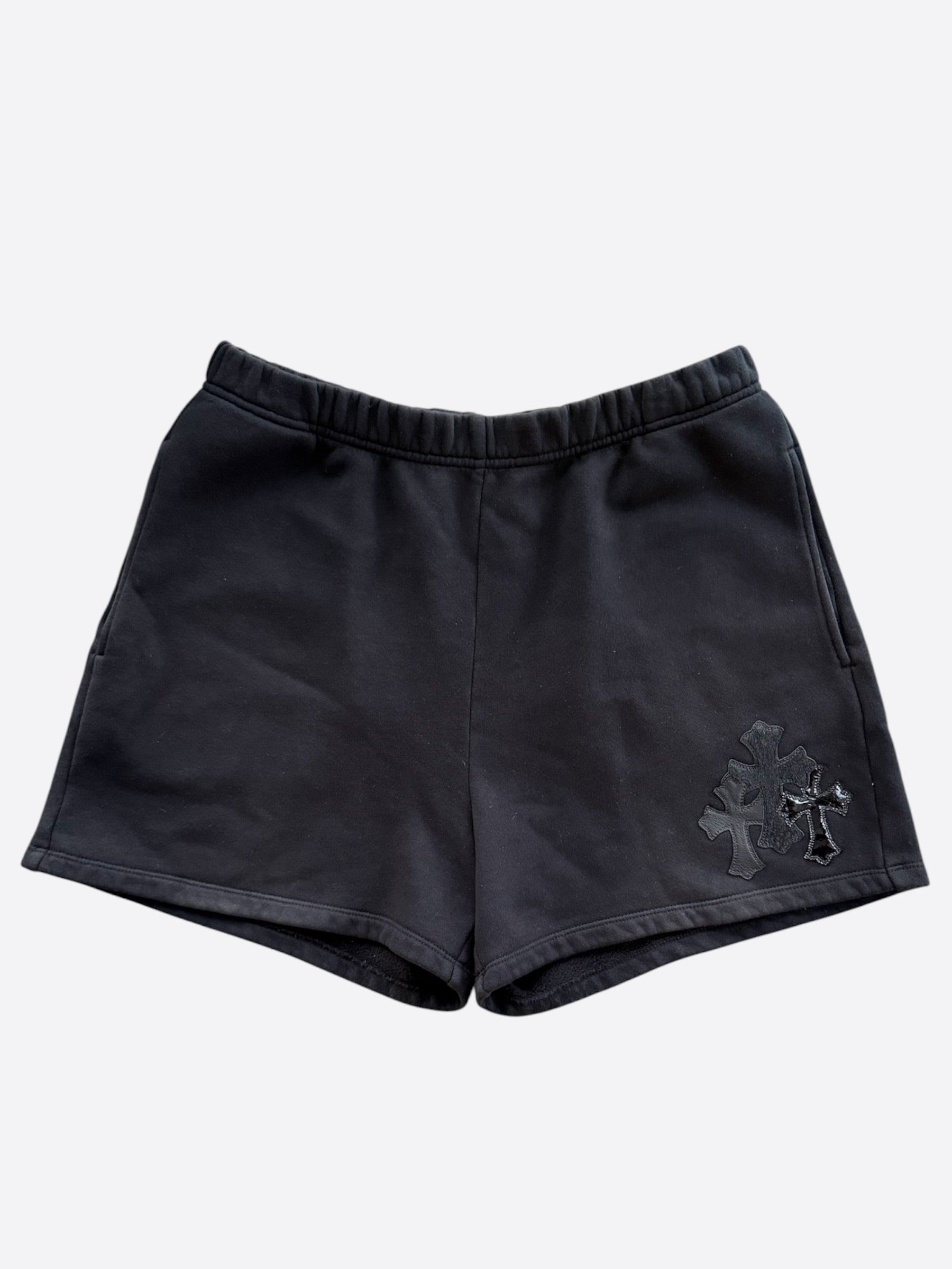 Chrome Hearts Black Triple Cross Patch Shorts – Savonches