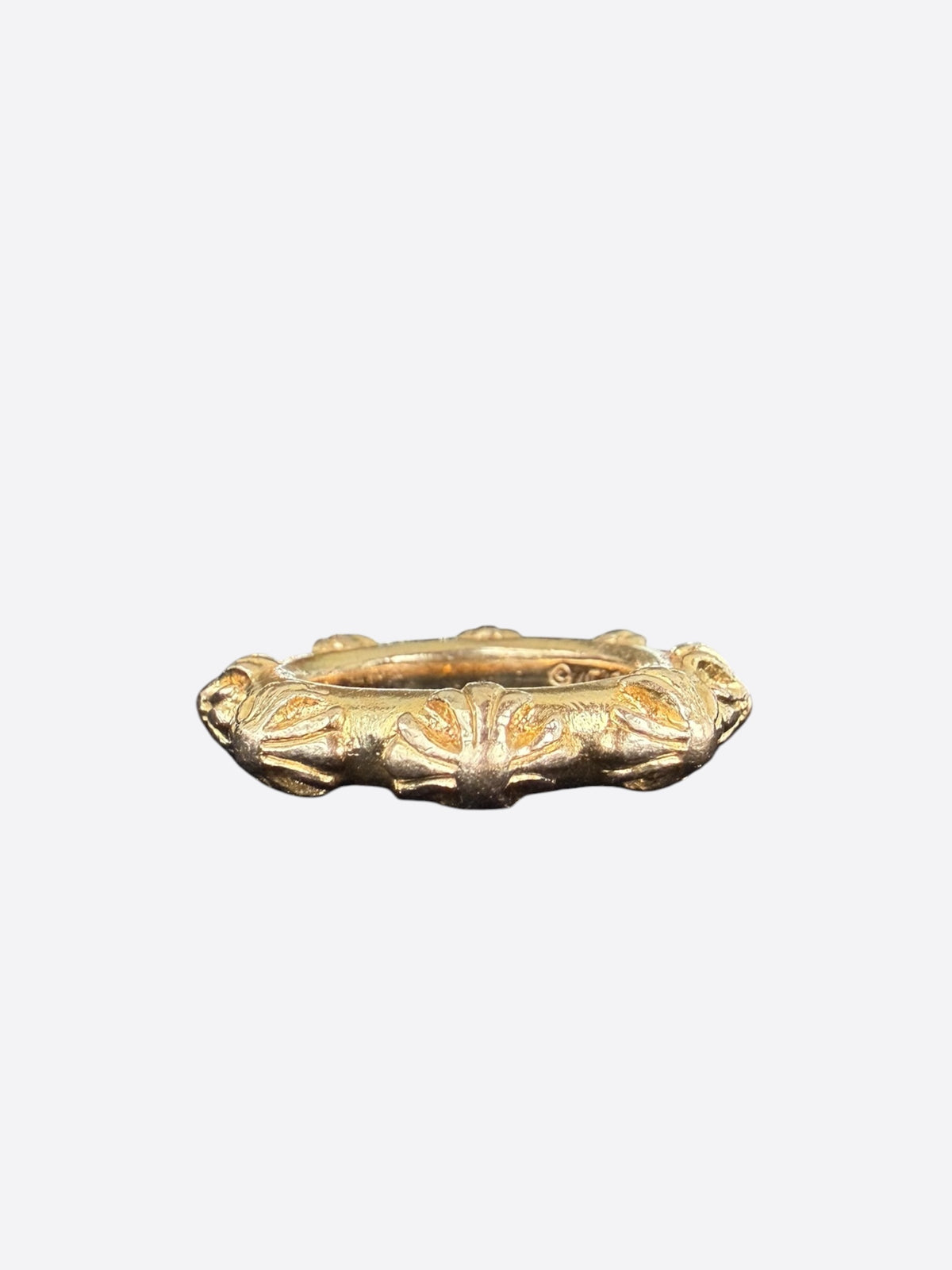 Chrome Hearts 22K Cross Vine Band Ring