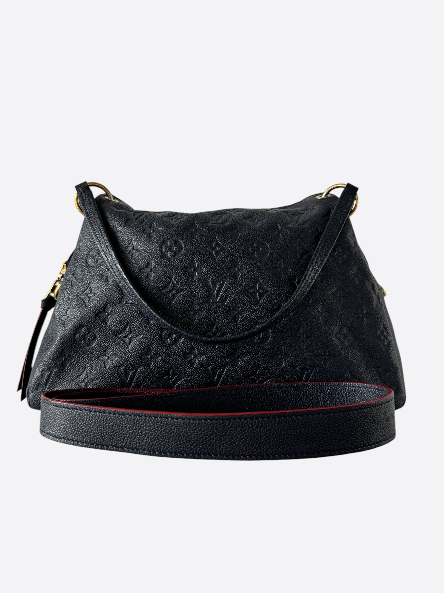 Louis Vuitton Navy & Red Empreinte Monogram Montaigne MM