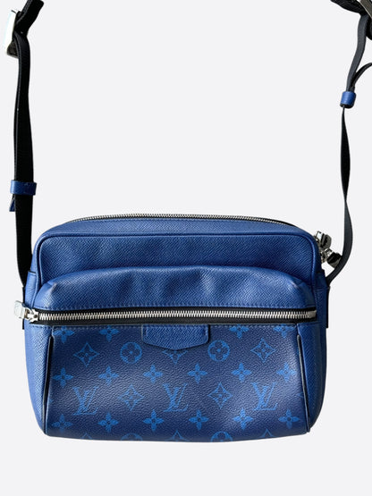 Louis Vuitton Blue Taigarama Monogram Outdoor Messenger Bag