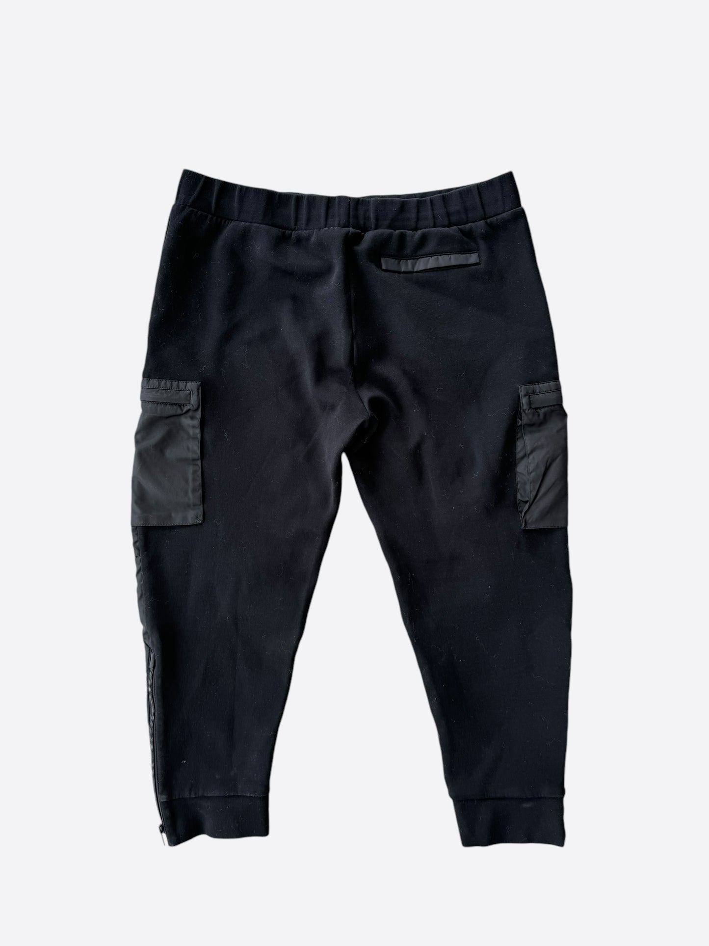 Prada Black Nylon Cargo Pants