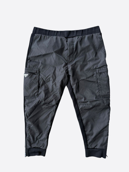 Prada Black Nylon Cargo Pants