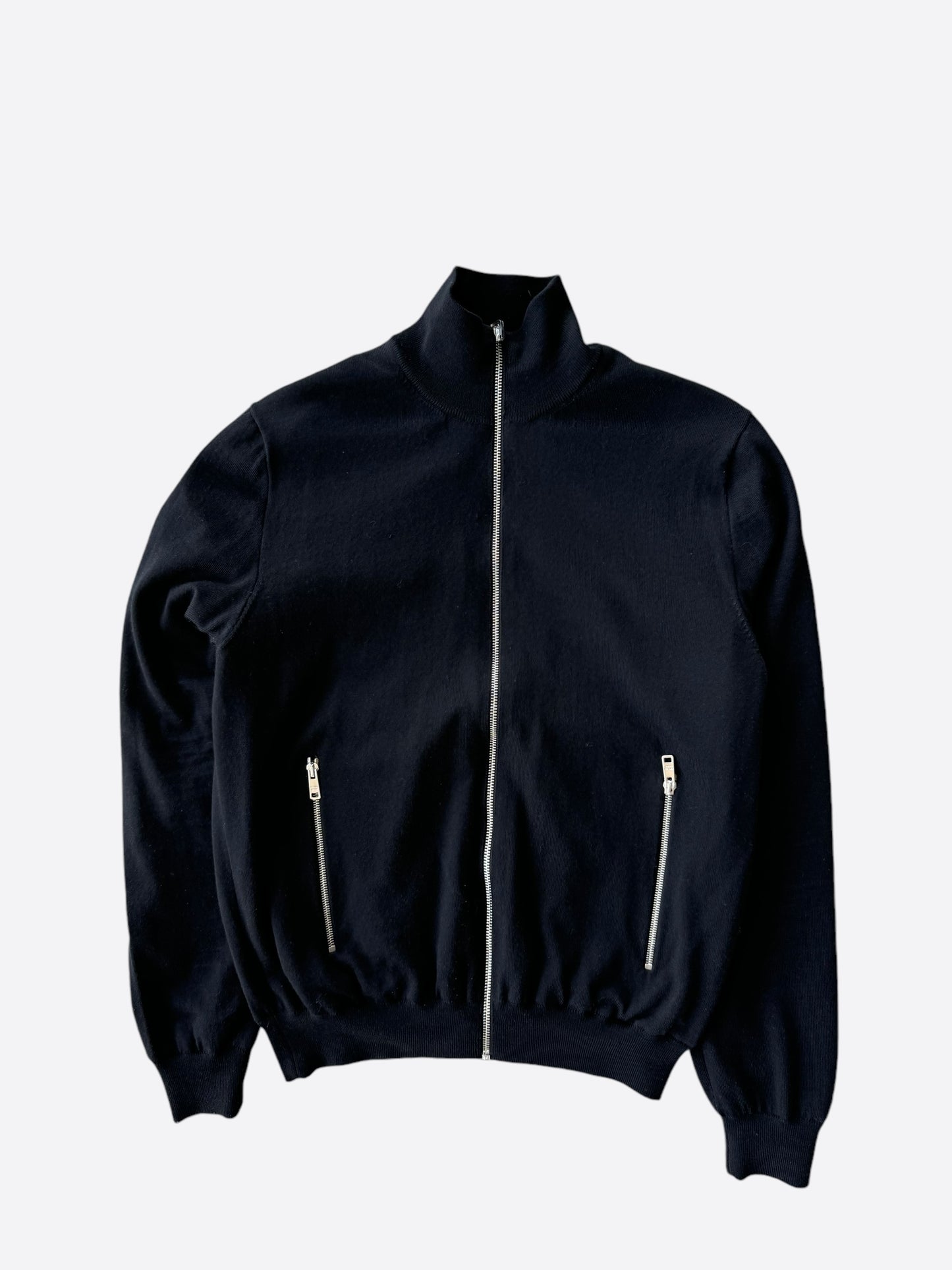 Prada Black Nylon Reversible Bomber Jacket