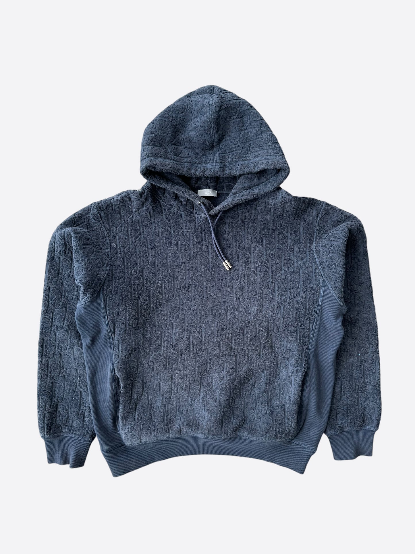 Dior Navy Oblique Towel Hoodie