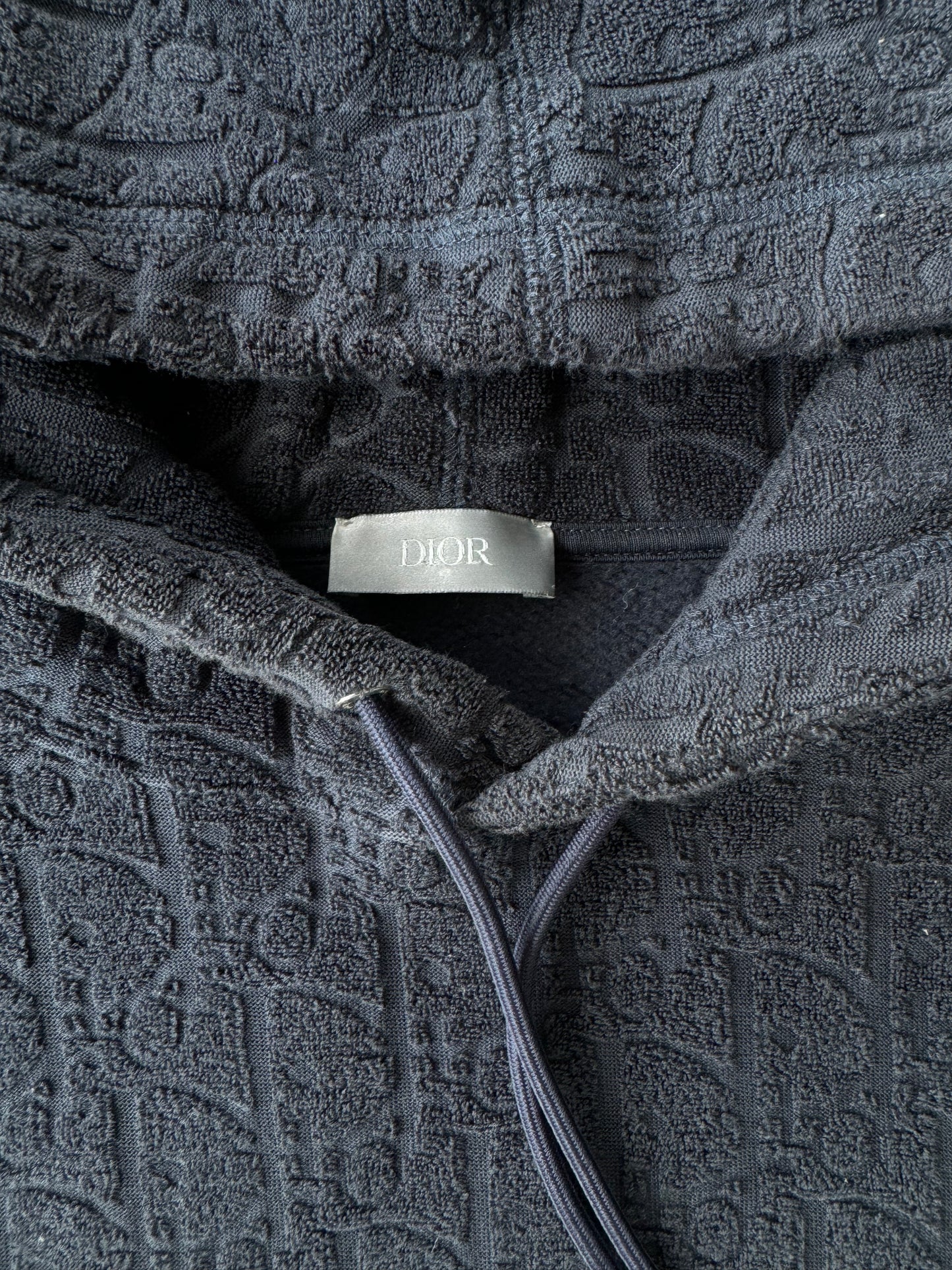 Dior Navy Oblique Towel Hoodie