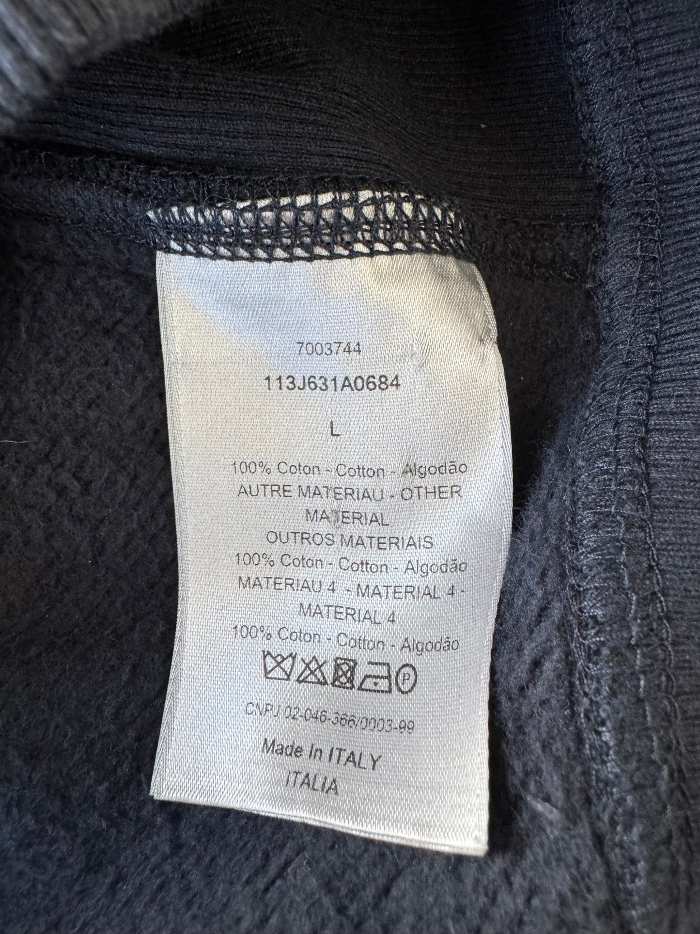 Dior Navy Oblique Towel Hoodie