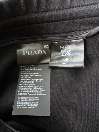 Prada Black Nylon Cargo Pants