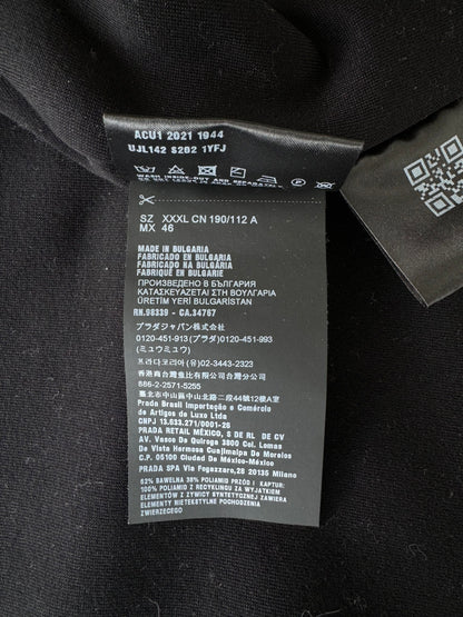 Prada Black Nylon Zip Up Hoodie