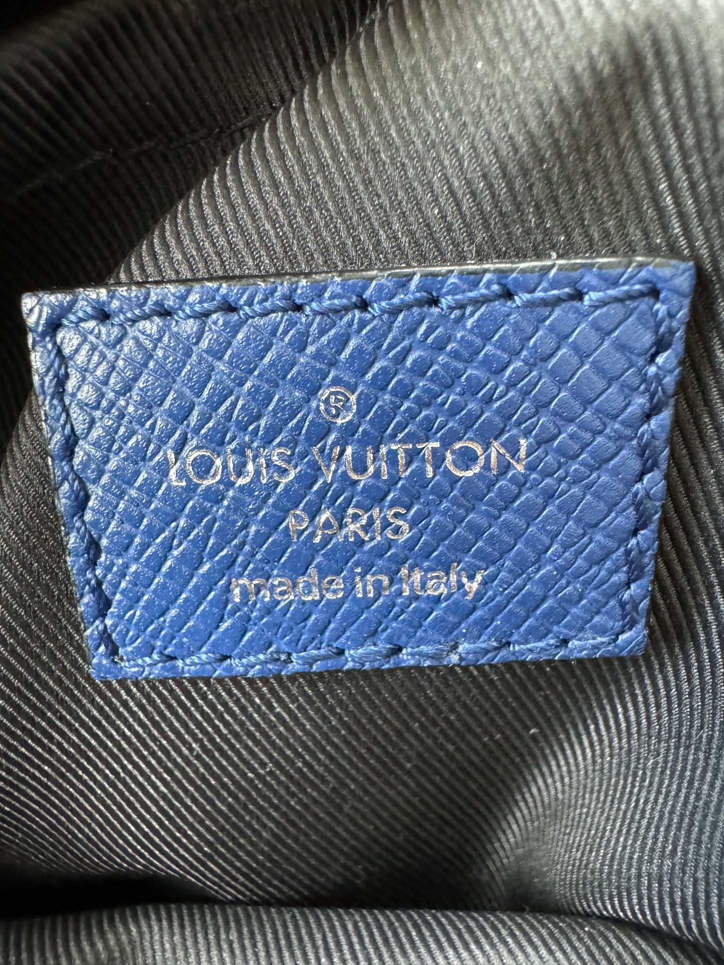 Louis Vuitton Blue Taigarama Monogram Outdoor Messenger Bag