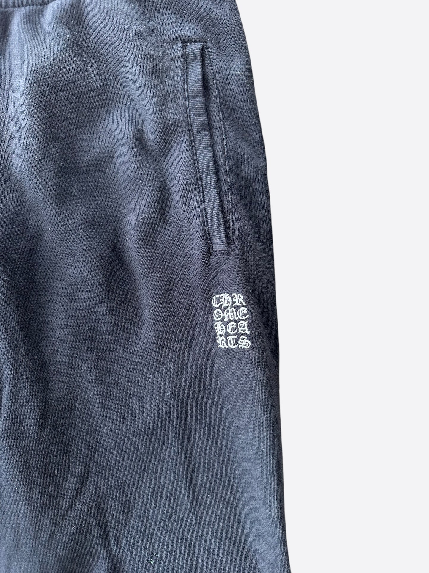 Chrome Hearts Black & White Embroidered Sweatpants