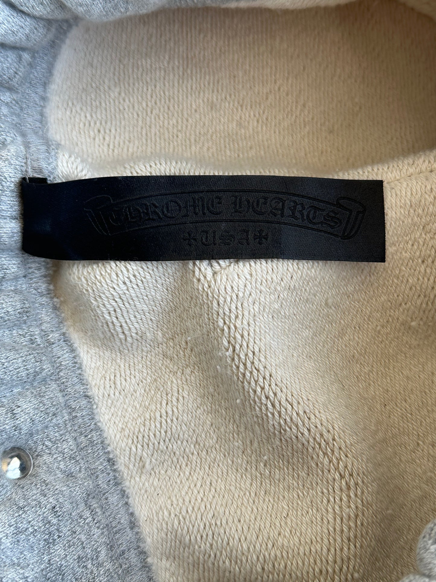 Chrome Hearts Grey & Black CH Logo Embroidered Shorts